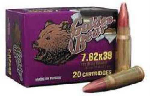 7.62X39mm 123 Grain Full Metal Jacket 500 Rounds BEAR Ammunition